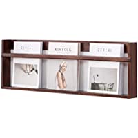 BCL Revisteros Soportes For Revistas Estante De Pared De Madera Maciza Estante For Periódicos Estante For Almacenamiento…